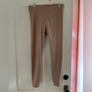 Athleta 3/4 Pink Sparkle Leggings